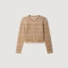 Decorative knit cardigan