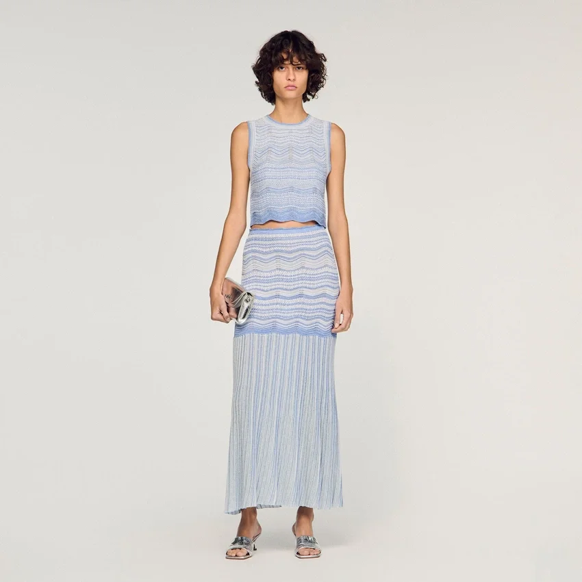 Decorative knit crop top Decorative knit crop top