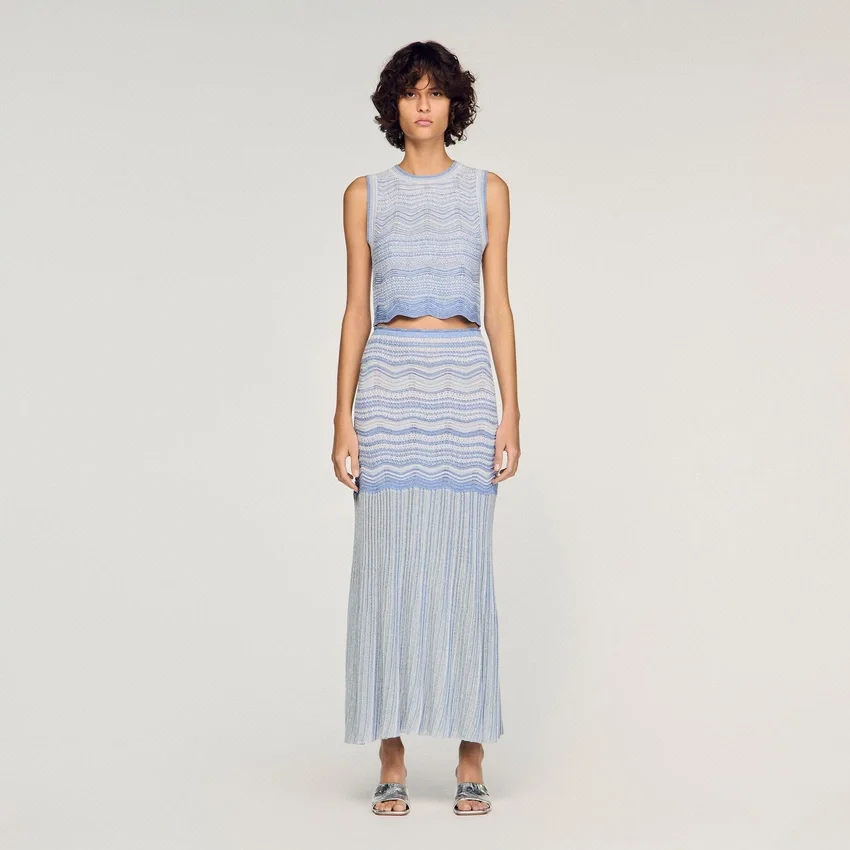Decorative knit crop top Decorative knit crop top