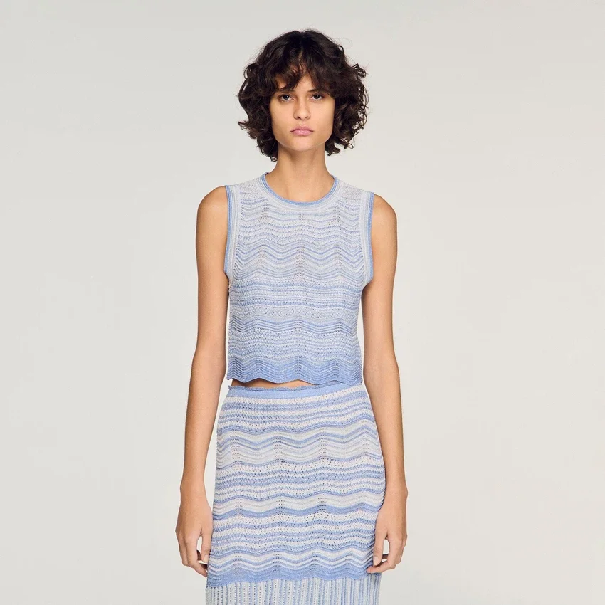Decorative knit crop top Decorative knit crop top
