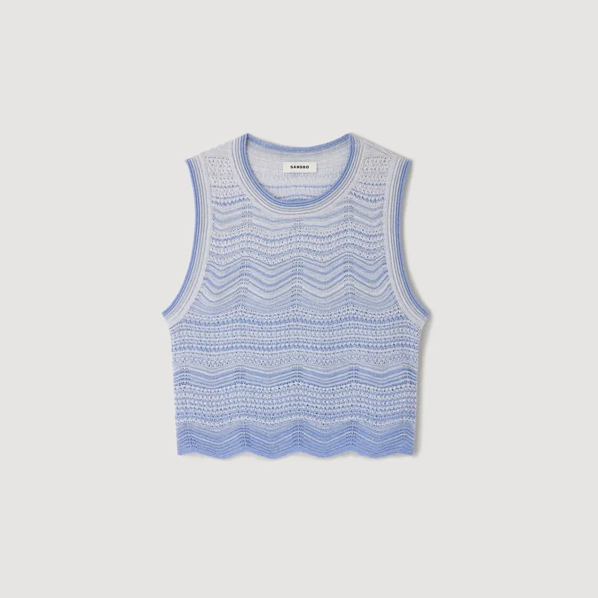 Decorative knit crop top Decorative knit crop top