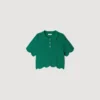 Decorative knit polo-neck sweater Decorative knit polo-neck sweater
