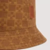 Denim bucket hat with patch