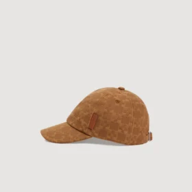 Denim cap with cross motif Denim cap with cross motif
