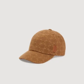 Denim cap with cross motif Denim cap with cross motif