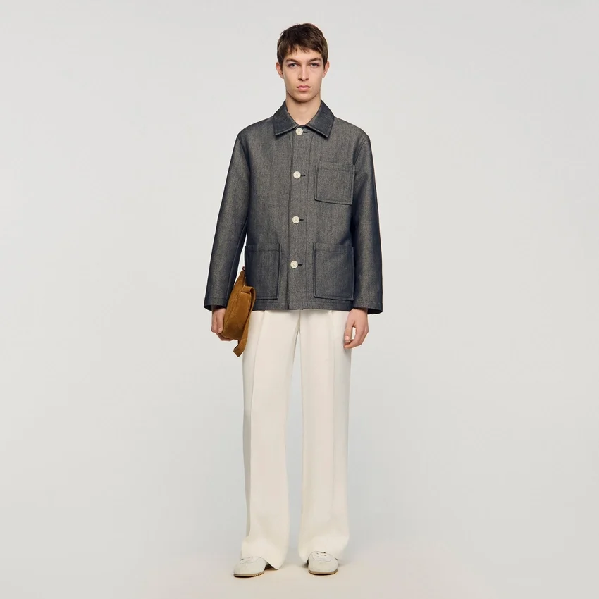 Denim-effect worker jacket Denim-effect worker jacket