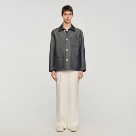 Denim-effect worker jacket