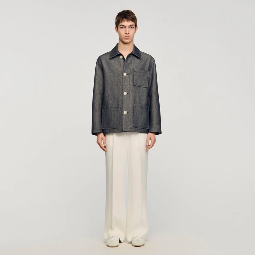Denim-effect worker jacket Denim-effect worker jacket