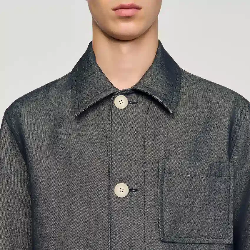 Denim-effect worker jacket Denim-effect worker jacket