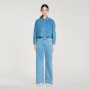 Denim shirt with rhinestones Denim shirt with rhinestones