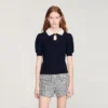Detachable collar cable knit sweater Detachable collar cable knit sweater