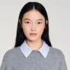 Detachable collar wool sweater Detachable collar wool sweater