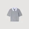 Detachable collar wool sweater Detachable collar wool sweater