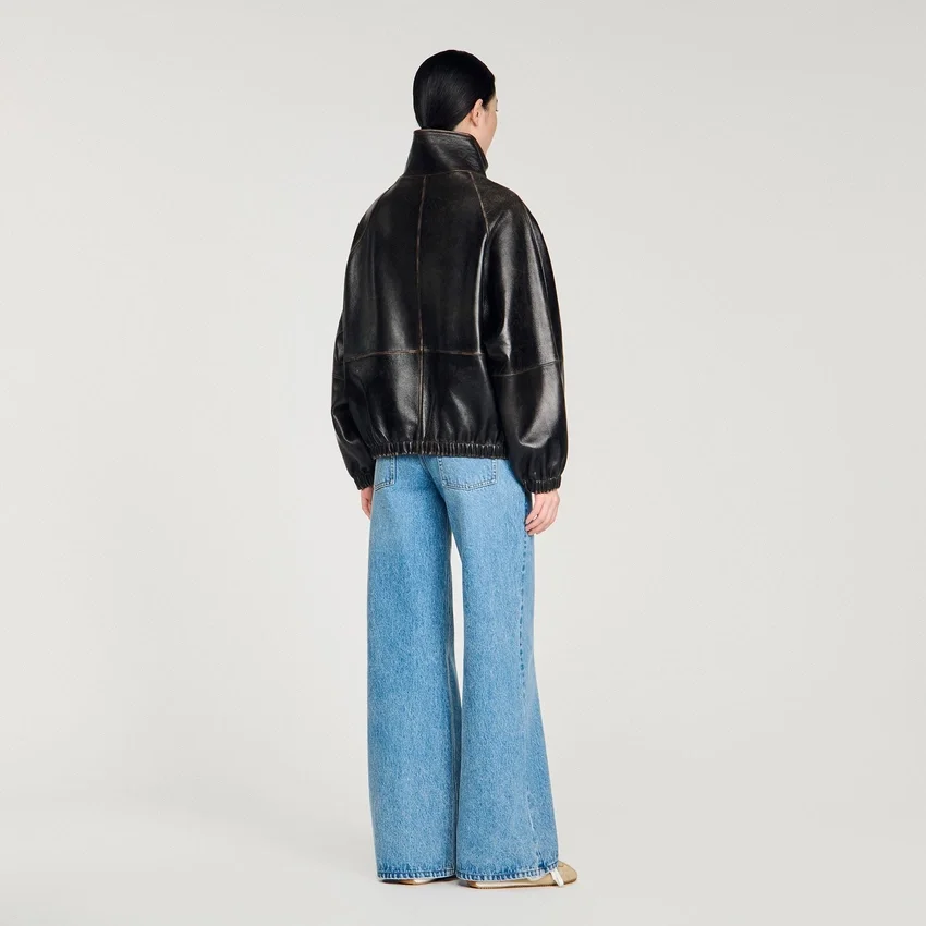 Distressed leather jacket Distressed leather jacket