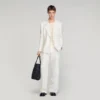 Double-breasted linen suit jacket Double-breasted linen suit jacket