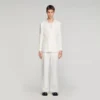 Double-breasted linen suit jacket Double-breasted linen suit jacket