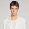 Double-breasted linen suit jacket Double-breasted linen suit jacket