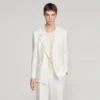 Double-breasted linen suit jacket Double-breasted linen suit jacket