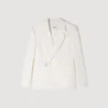 Double-breasted linen suit jacket Double-breasted linen suit jacket
