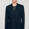 Double-breasted suit jacket