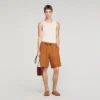 Elastic waist linen shorts Elastic waist linen shorts