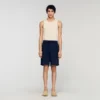 Elastic waist linen shorts Elastic waist linen shorts