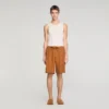 Elastic waist linen shorts Elastic waist linen shorts