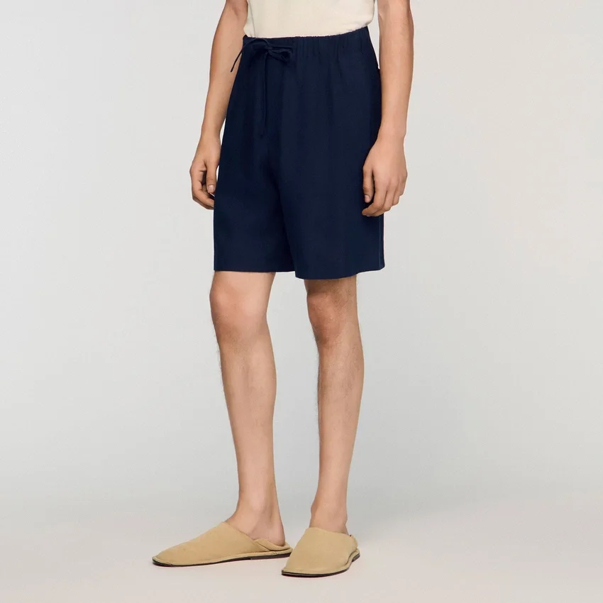 Elastic waist linen shorts Elastic waist linen shorts