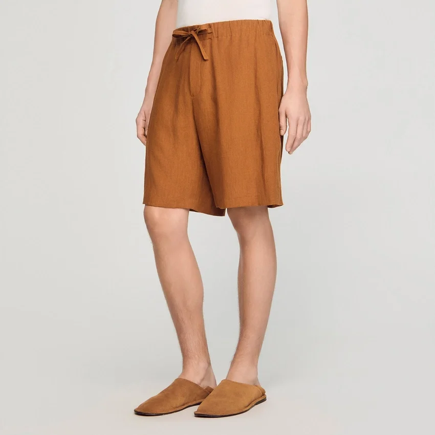 Elastic waist linen shorts Elastic waist linen shorts