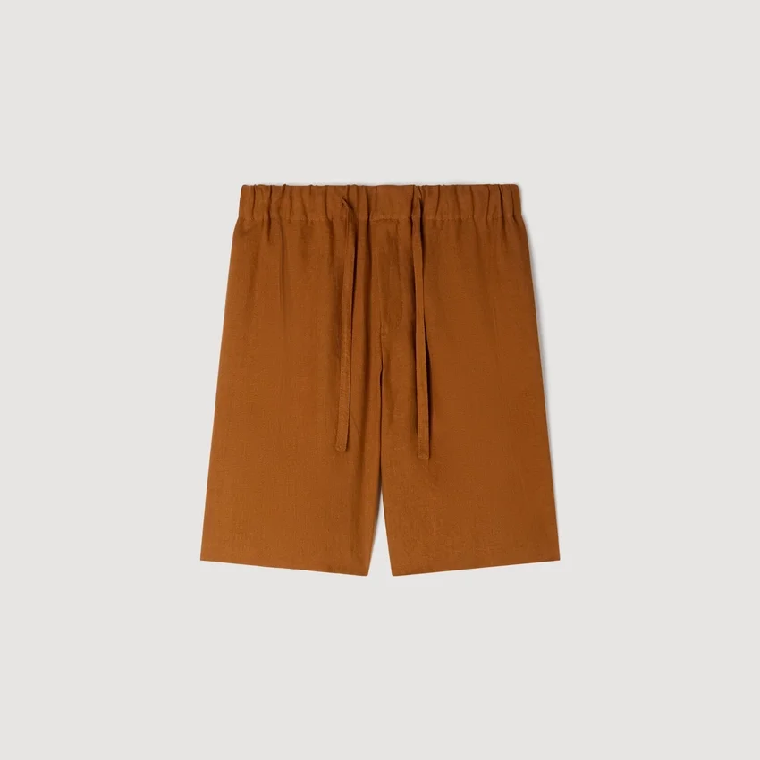 Elastic waist linen shorts Elastic waist linen shorts