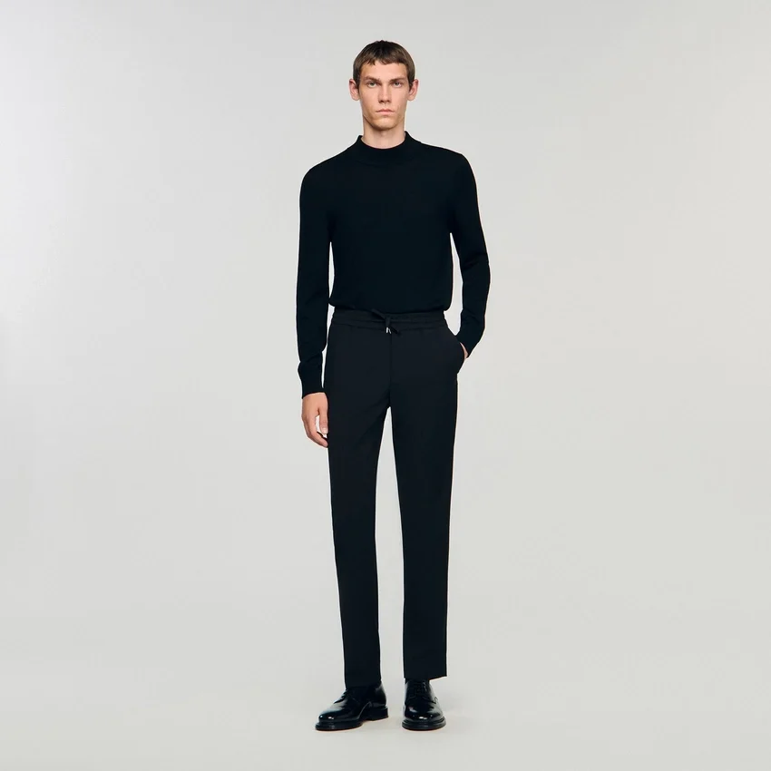 Elasticated straight-leg trousers Elasticated straight-leg trousers