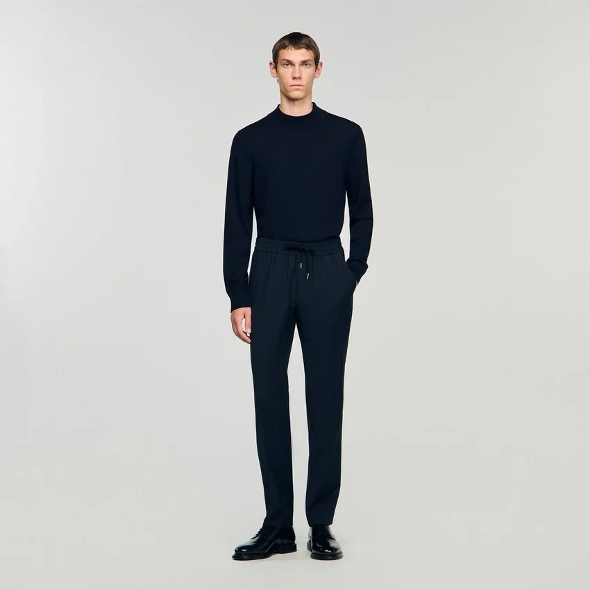 Elasticated straight-leg trousers Elasticated straight-leg trousers