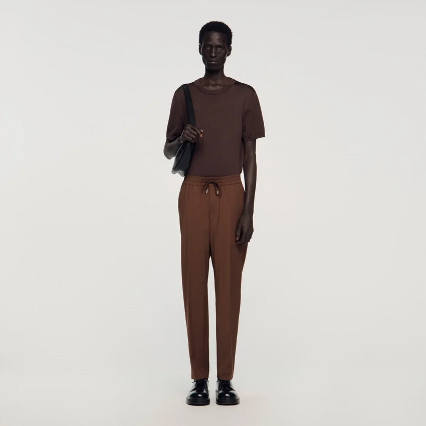 Elasticated straight-leg trousers Elasticated straight-leg trousers