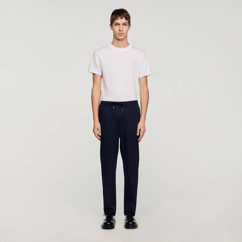 Elasticated straight-leg trousers Elasticated straight-leg trousers