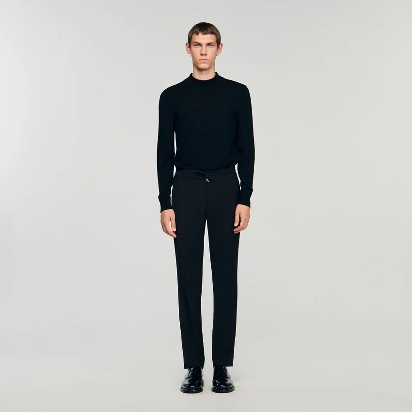 Elasticated straight-leg trousers Elasticated straight-leg trousers