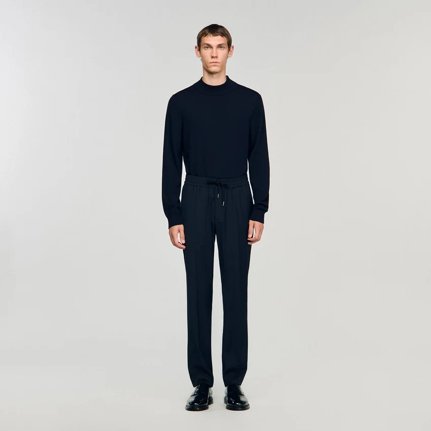 Elasticated straight-leg trousers Elasticated straight-leg trousers