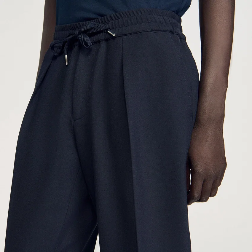 Elasticated straight-leg trousers Elasticated straight-leg trousers