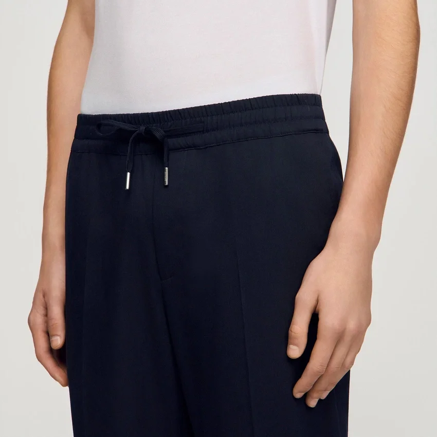 Elasticated straight-leg trousers Elasticated straight-leg trousers