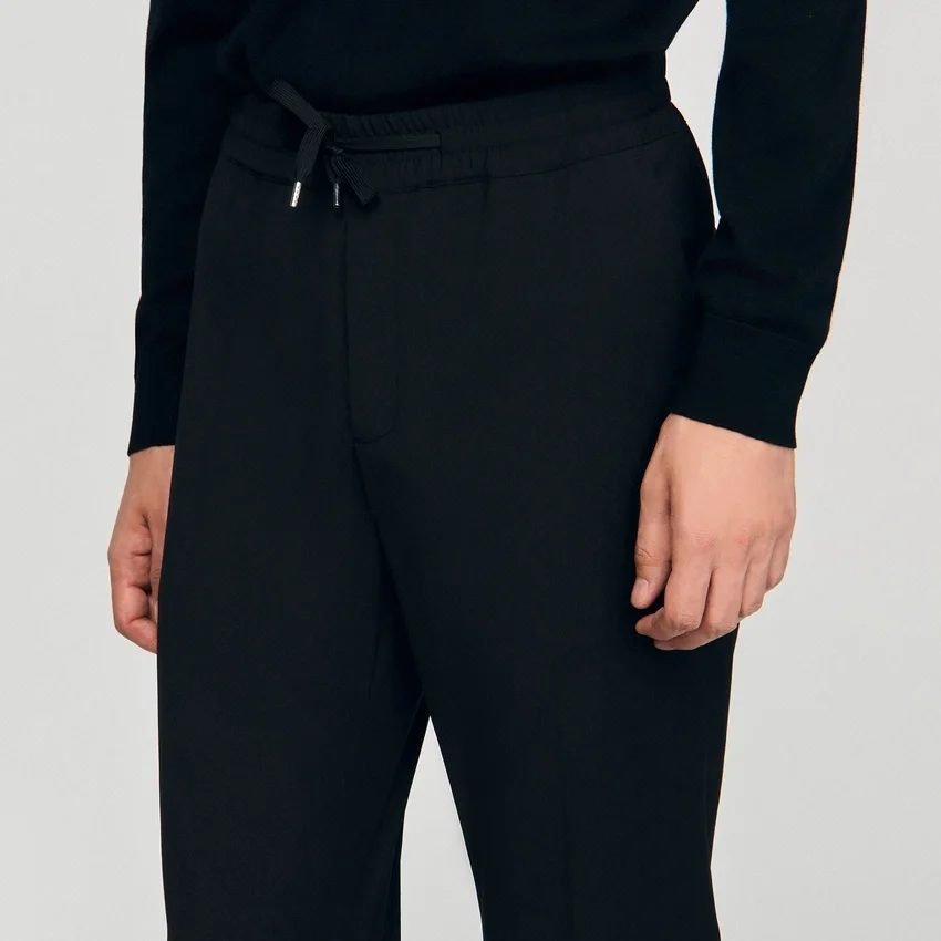 Elasticated straight-leg trousers Elasticated straight-leg trousers
