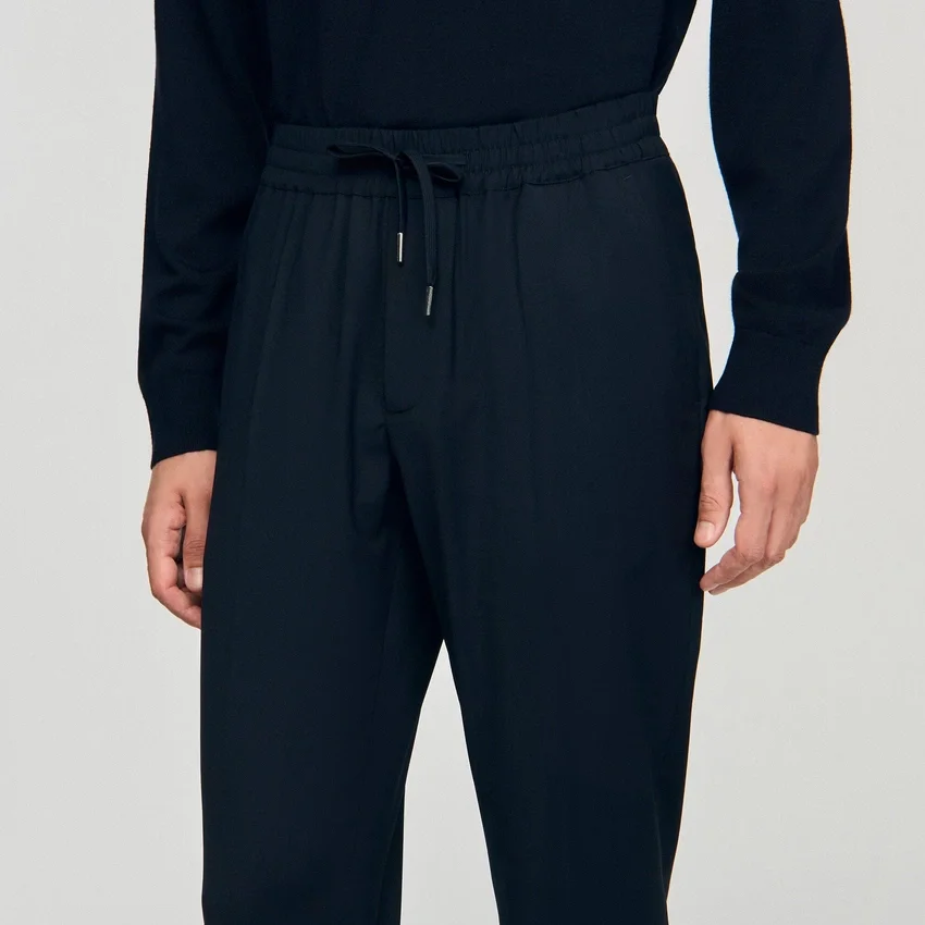 Elasticated straight-leg trousers Elasticated straight-leg trousers