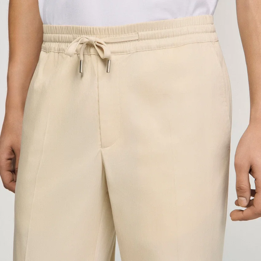 Elasticated straight-leg trousers Elasticated straight-leg trousers