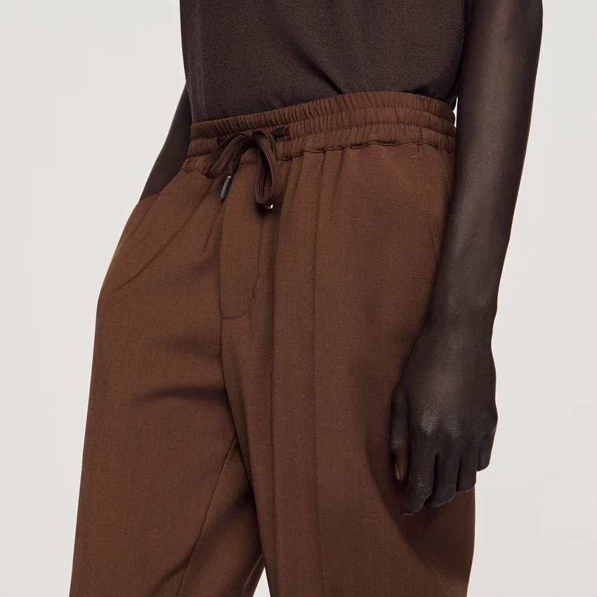 Elasticated straight-leg trousers Elasticated straight-leg trousers
