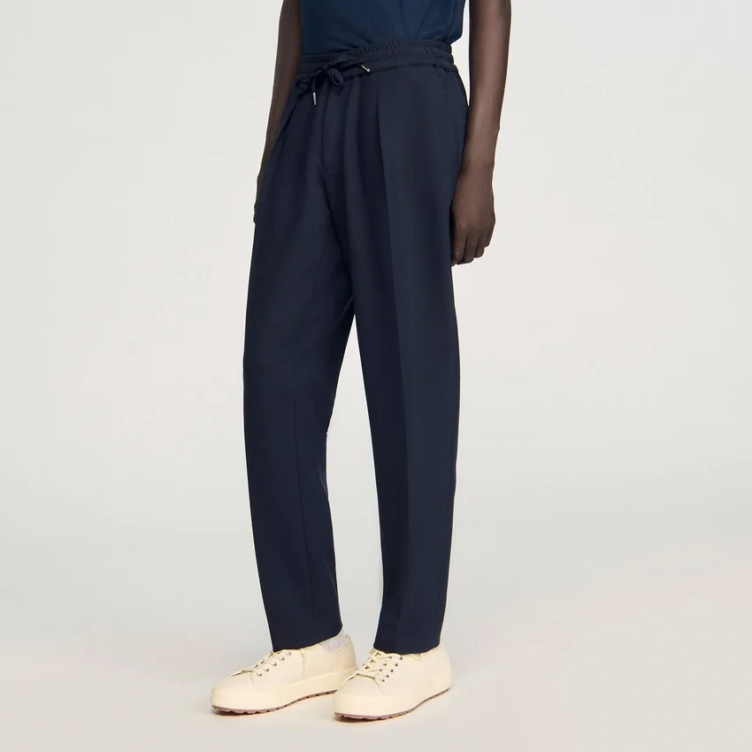 Elasticated straight-leg trousers Elasticated straight-leg trousers