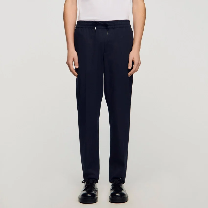 Elasticated straight-leg trousers Elasticated straight-leg trousers