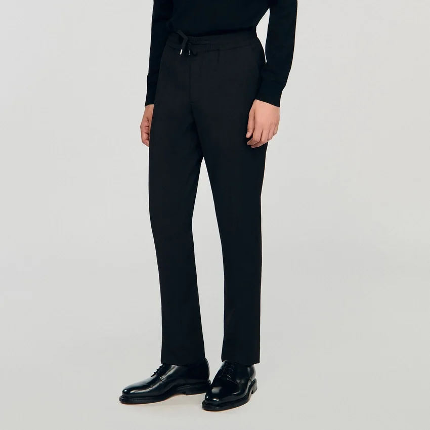 Elasticated straight-leg trousers Elasticated straight-leg trousers