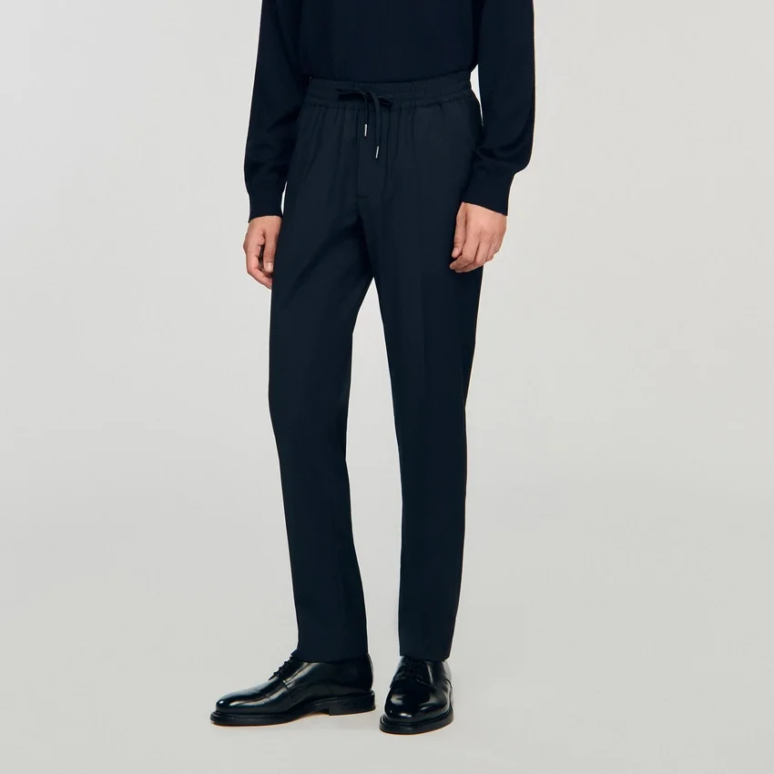 Elasticated straight-leg trousers Elasticated straight-leg trousers