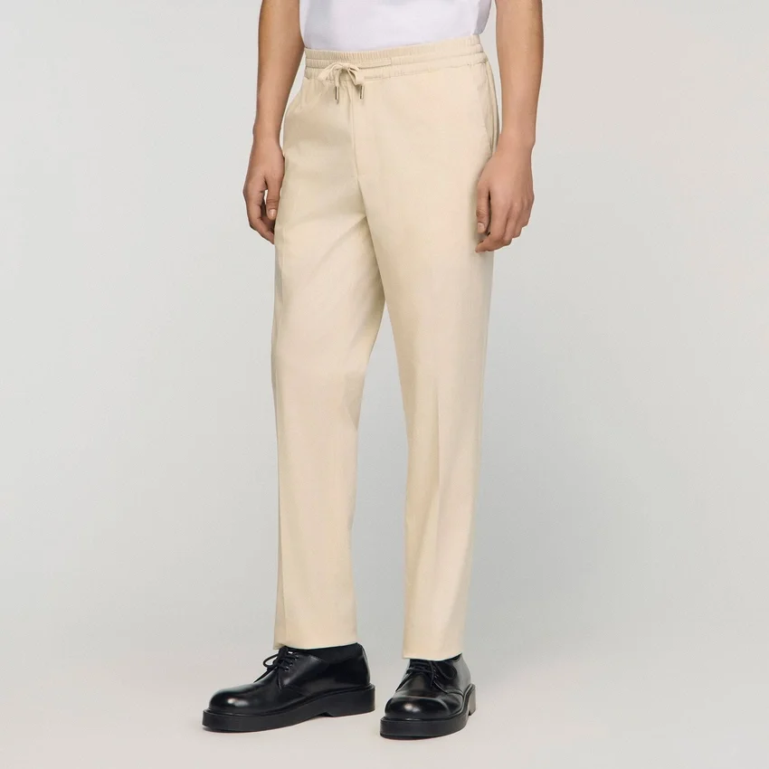 Elasticated straight-leg trousers Elasticated straight-leg trousers