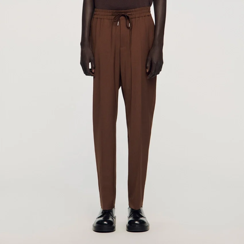 Elasticated straight-leg trousers Elasticated straight-leg trousers