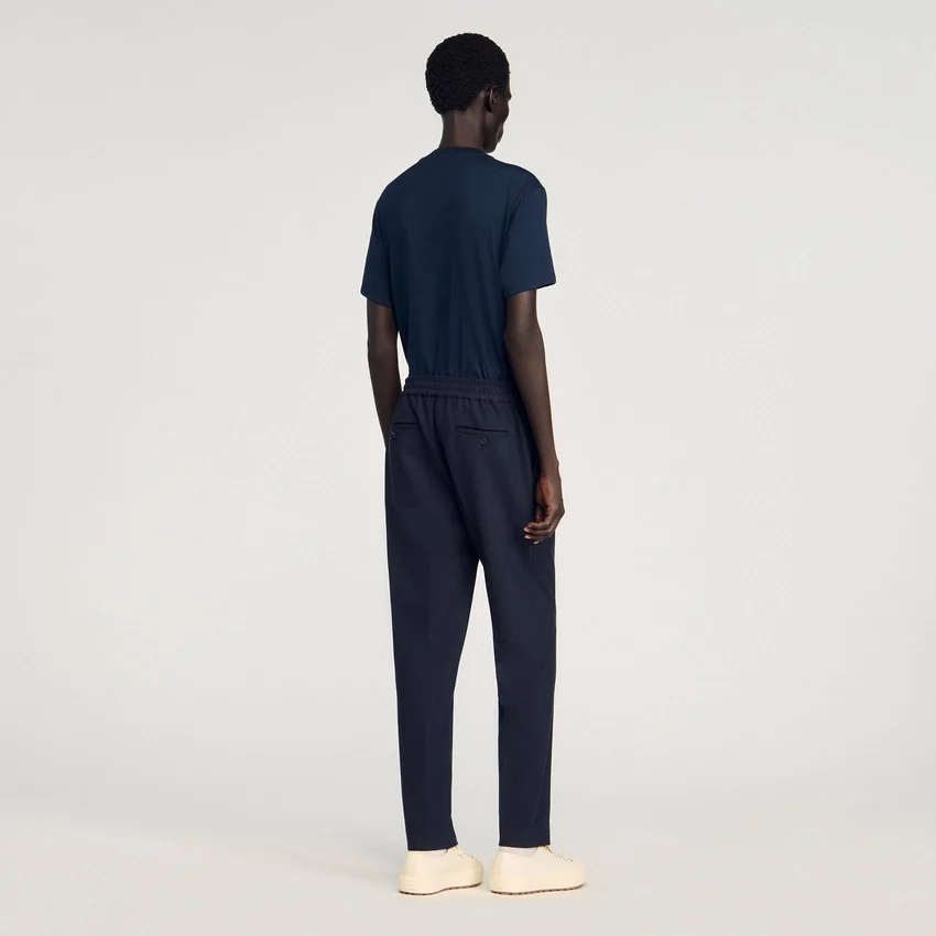 Elasticated straight-leg trousers Elasticated straight-leg trousers