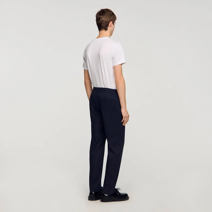 Elasticated straight-leg trousers Elasticated straight-leg trousers